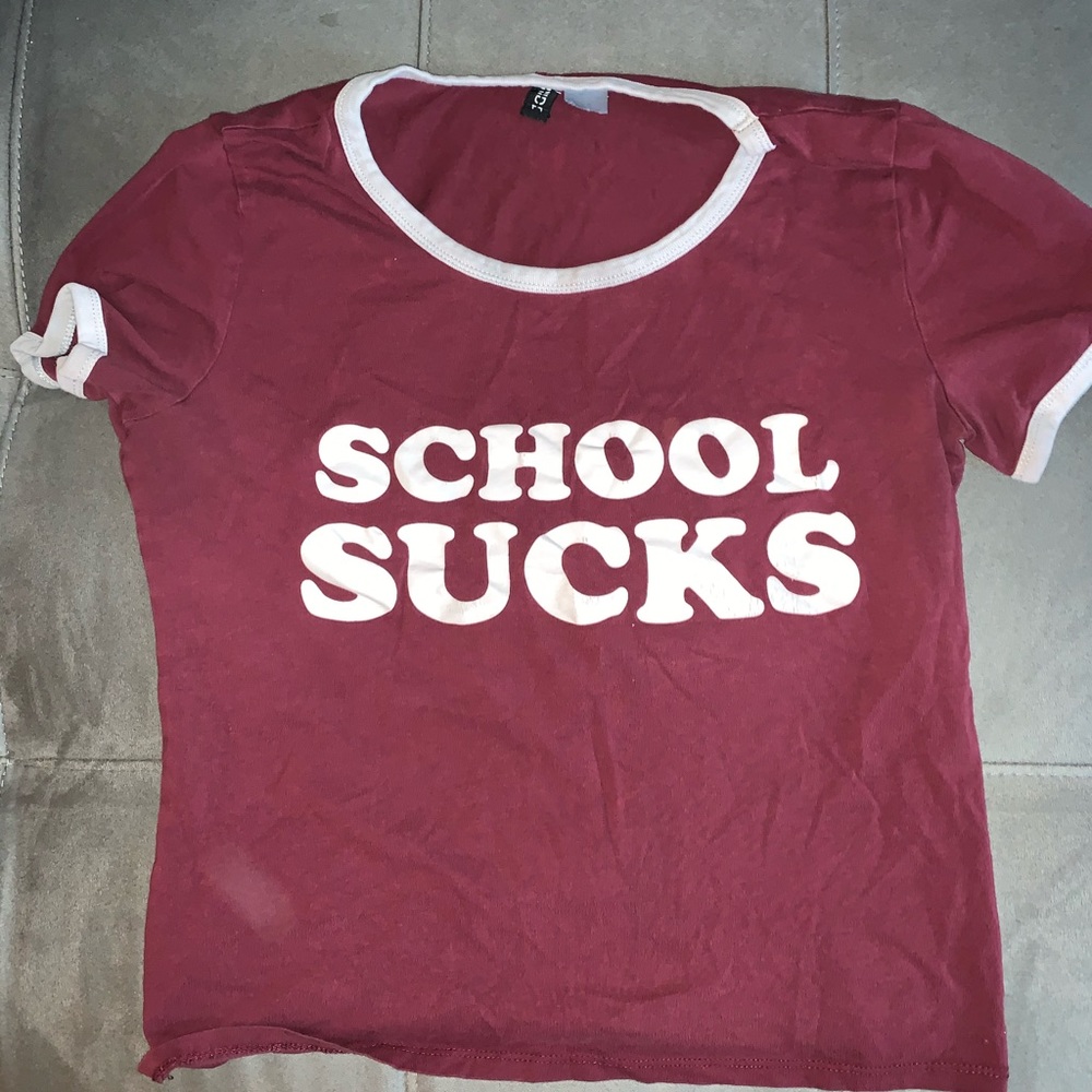 School Sucks Ringer Tee - Picture 2 of 2